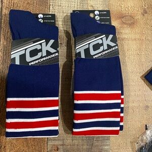 New With Tags Bundle Of Two Pair TCK Performance Athletic Socks Size Large